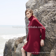 2017 design frau 100% kaschmir pullover kleid